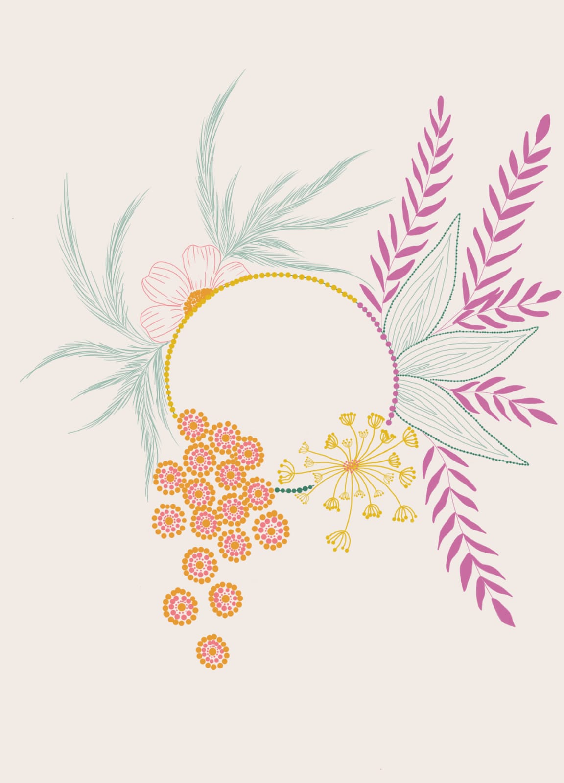 Botanical 1, a botanical greeting card by Boka in design