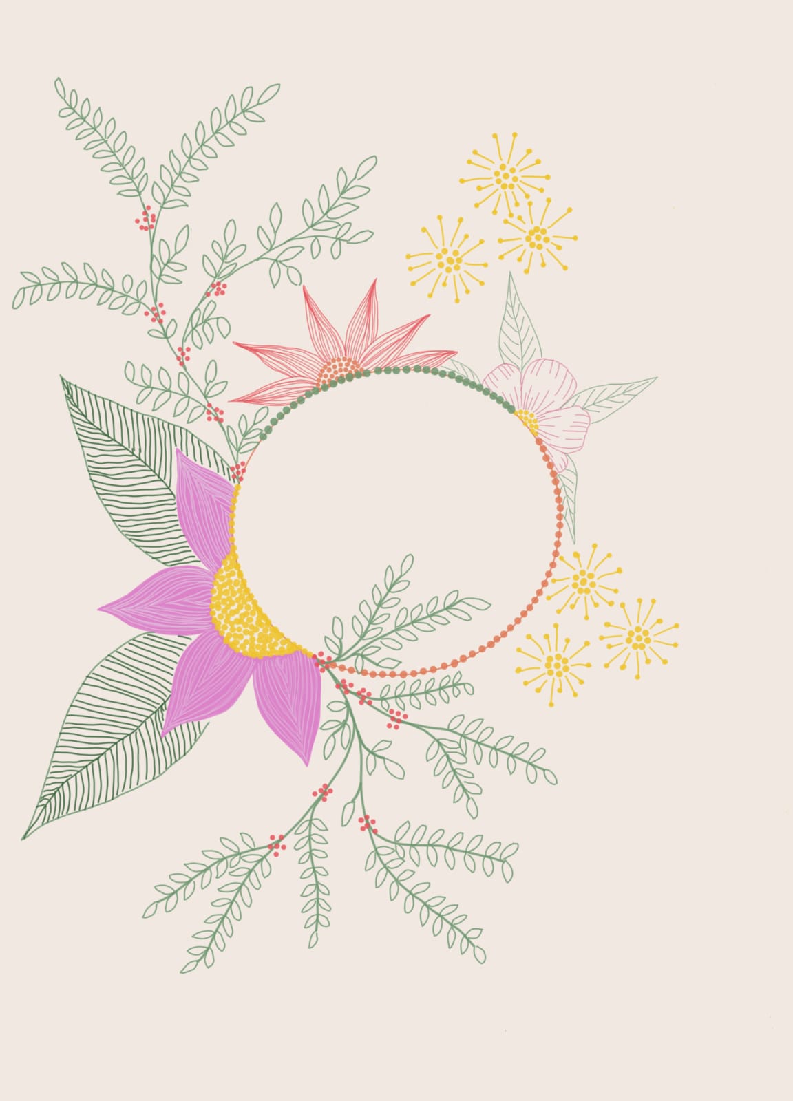 Botanical 2, a botanical greeting card by Boka in design