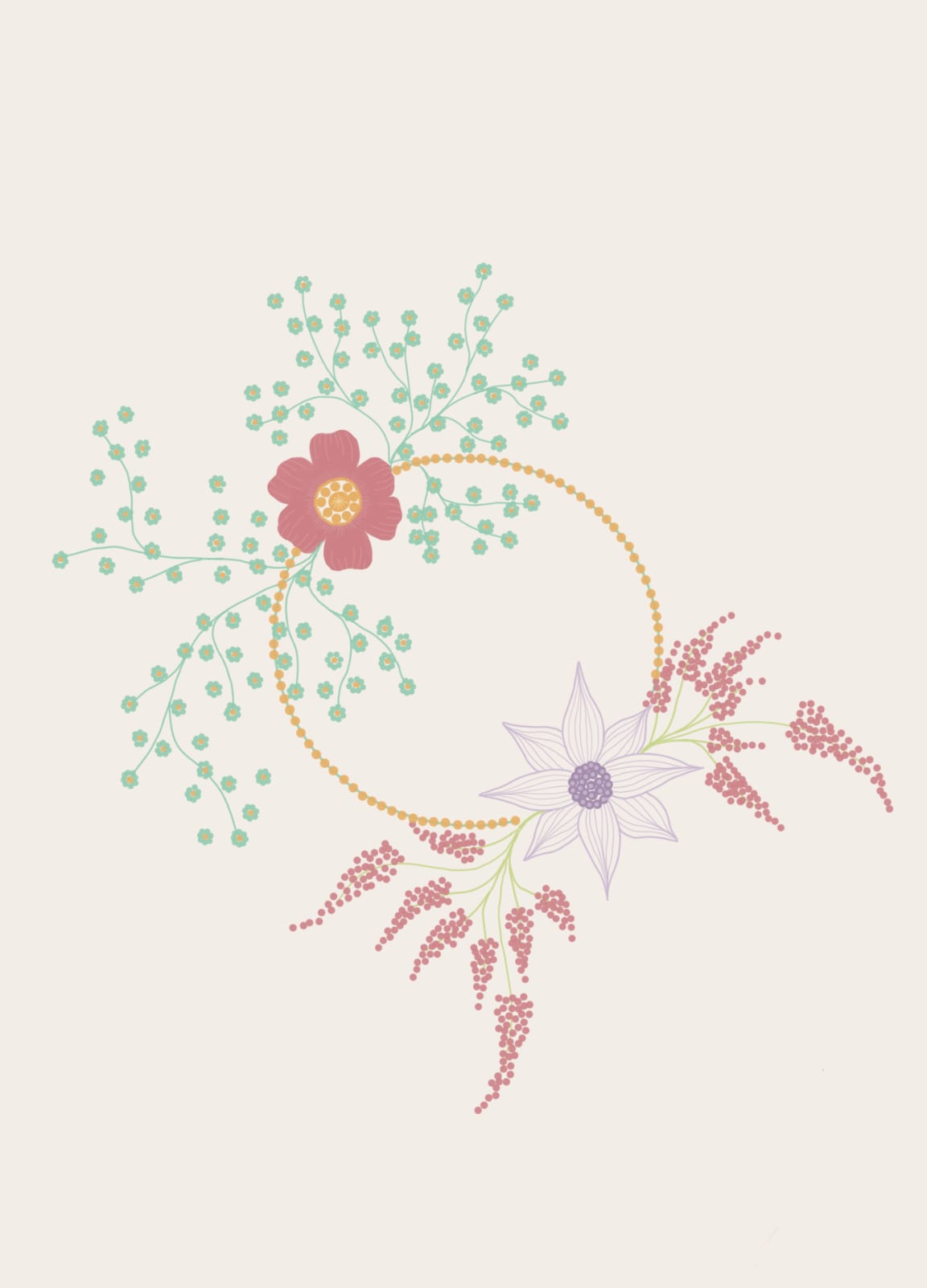 Botanical 4, a botanical greeting card by Boka in design