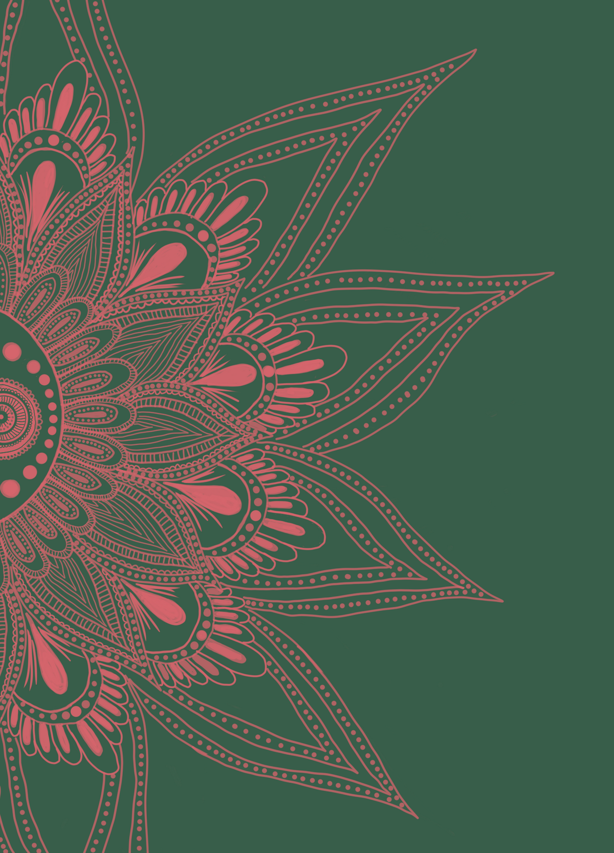 Mandala 5, a mandala greeting card by Boka in design