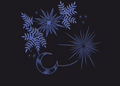 Moon Burst, a moon & stars greeting card by Boka in design