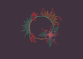 Pop Botanical 2, a new season greeting card by Boka in design