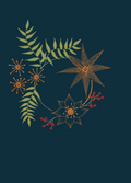 Retro Botanical 2, a new season greeting card by Boka in design