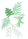 Tropical 1, a botanical greeting card by Boka in design