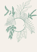 Tropical 2, a botanical greeting card by Boka in design